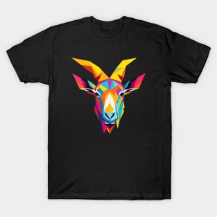 Colorful Goat Head T-Shirt